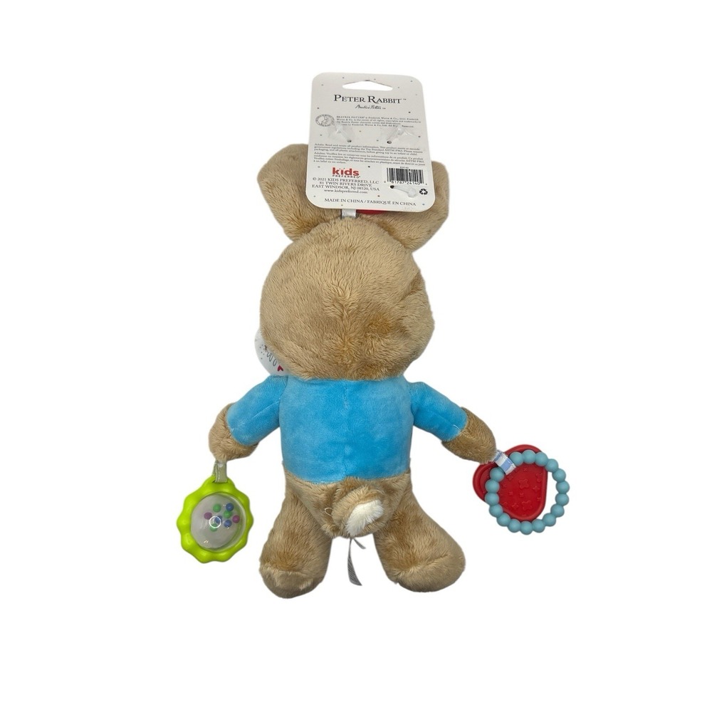 Beatrix Potter Peter Rabbit Plush Toy Bunny Teether Rattle Baby Infant NEW!! - Picture 2 of 2
